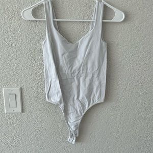 Free People white seamless bodysuit. size XS/S